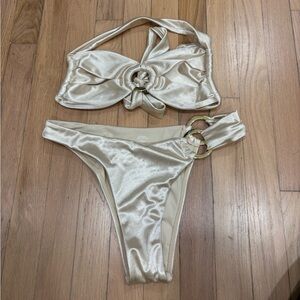 Bronte top and Bronte bottom in champagne  (SOLD OUT EVERYWHERE)